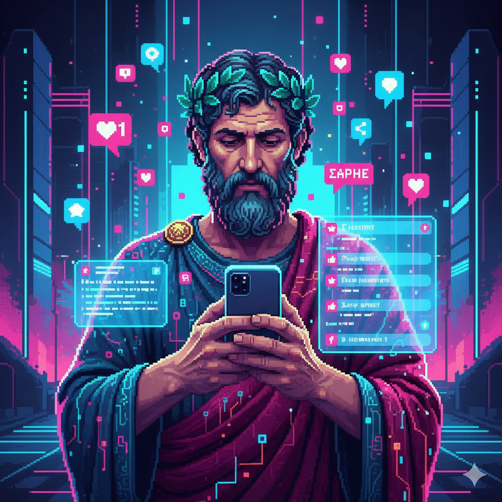 Greek Philosopher – Reading Social Media